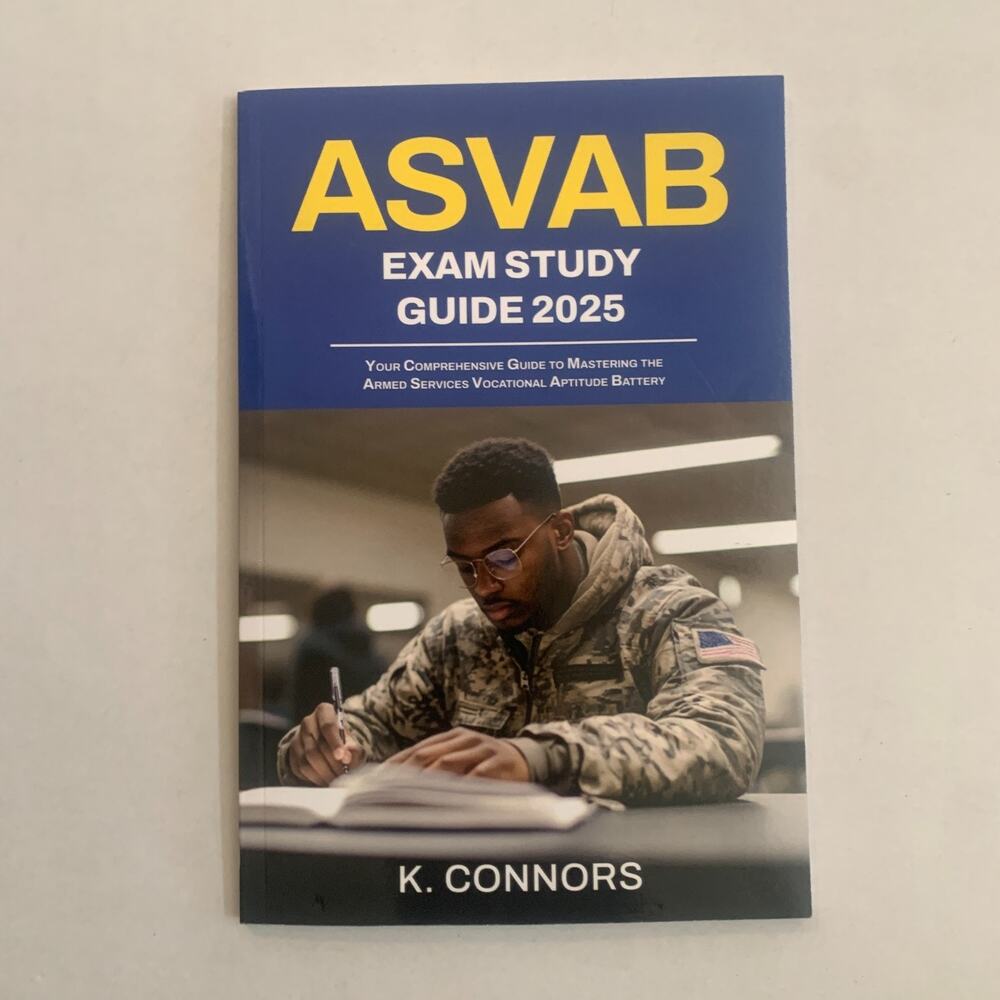 ASVAB Exam Study Guide 2025 Paperback By k. Connors Brand New First Edition